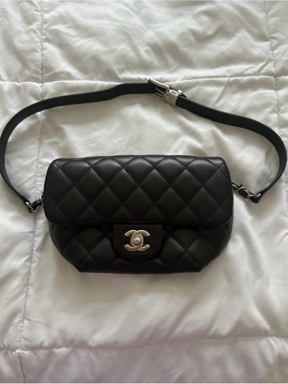 Chanel flap crossbody waist bag